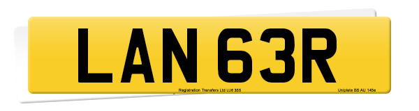 Registration number LAN 63R